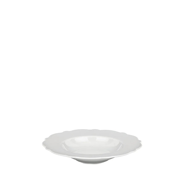 Alessi — Dressed MW01/2 | Djup tallrik i vitt porslin — Alessi