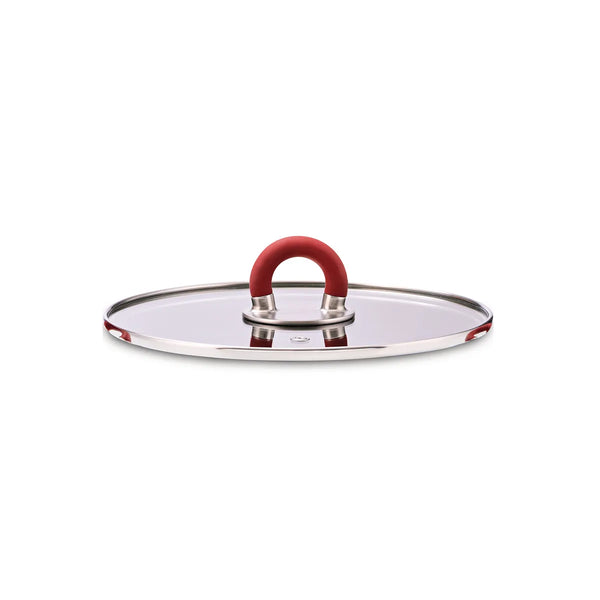 Alessi — STEN ABGMP3632R | Glaslock med röd silikonknopp — Alessi