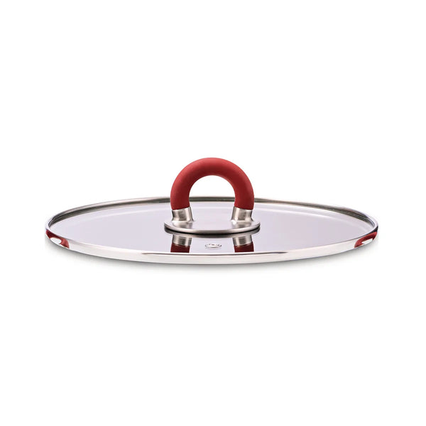Alessi — STEN ABGMP3633R | Glaslock med röd knopp, Iacchetti — Alessi