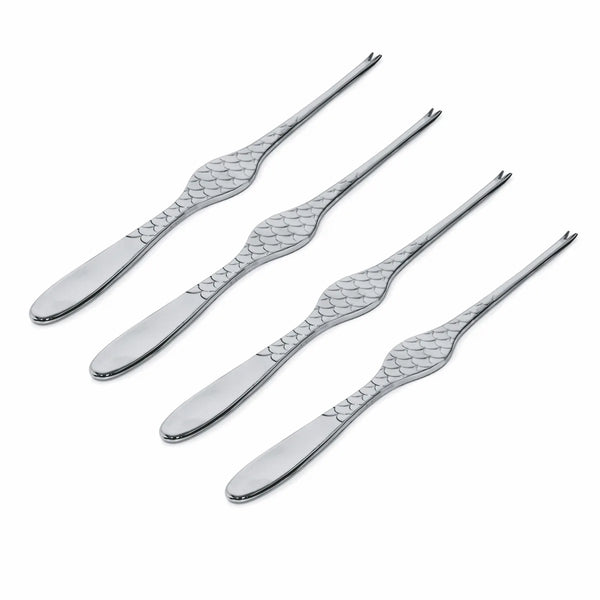 Alessi — Colombina Fish FM23/43S4 | Tenedores pequeños para crustáceos 18/10, se — Alessi