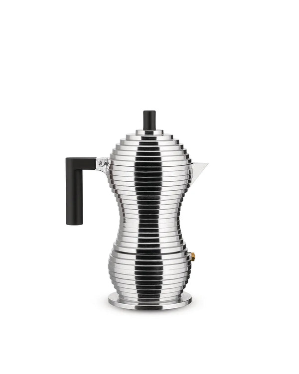 Alessi — Pulcina MDL02/3 B | Cafetière espresso en aluminium 3 tasses — Alessi