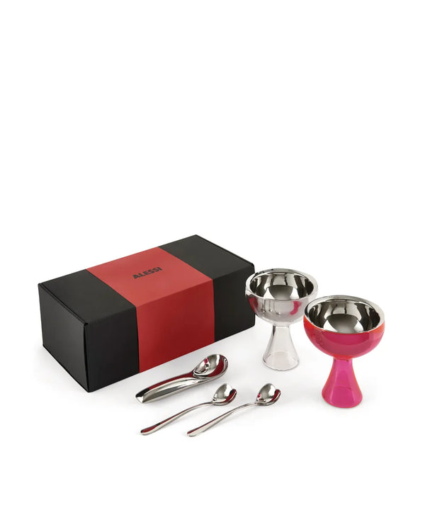 Alessi — & Ice Cream MMI01SET | Set gelato design in acciaio e PMMA — Alessi