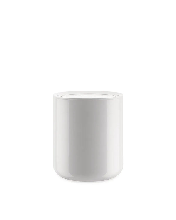 Alessi — Birillo PL10 W | Cestino da bagno in PMMA bianco — Alessi
