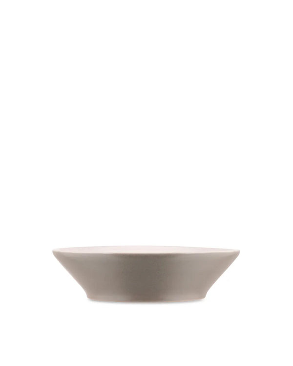 Alessi — Tonale DC03/2 LG | Tiefer Teller aus hellgrauem Steinzeug — Alessi