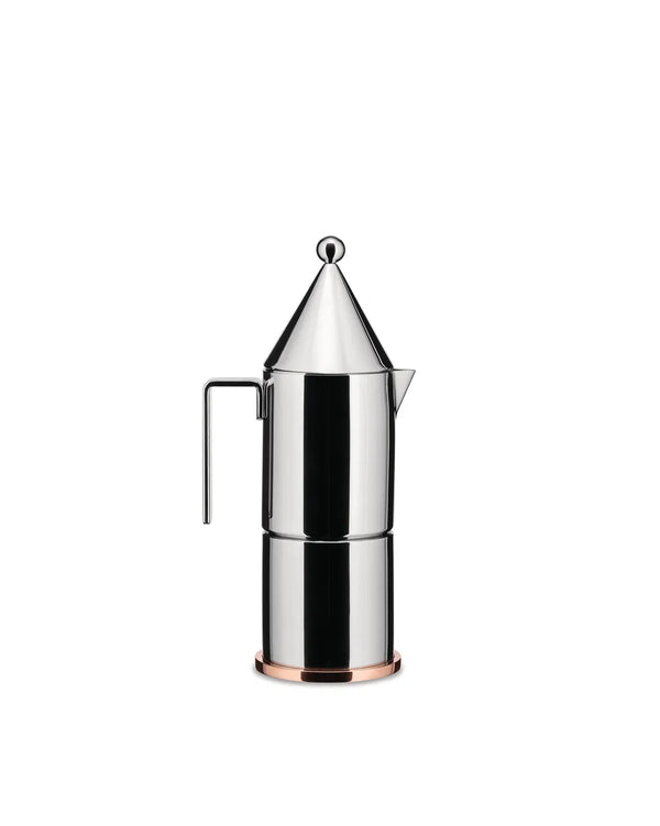 Alessi — La Conica 90002/3 | Caffettiera espresso Aldo Rossi 3 tazze — Alessi