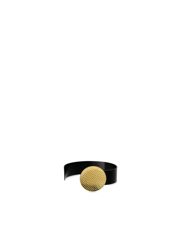 Alessi — Acta ESA04 ESA04 1 | Bracciale in acciaio PVD oro e nero — Alessi