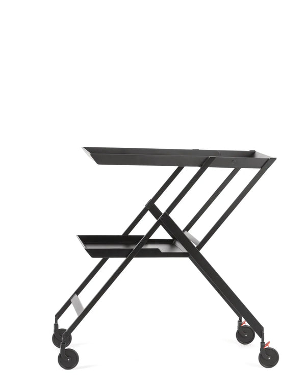 Alessi — Plico RS11 B | Hopfällbar vagn av Sapper, svart — Alessi