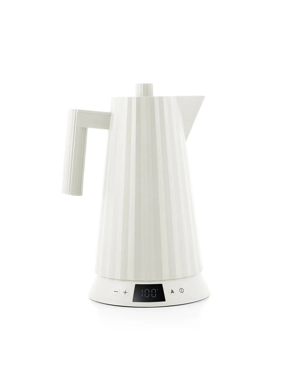 Alessi — Plissé MDL21 W | White De Lucchi electric kettle — Alessi