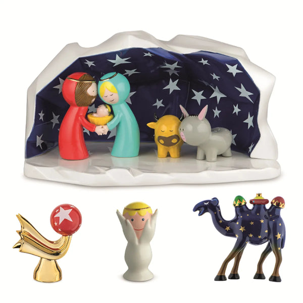 Alessi — Happy Eternity Baby AGJ01SET | Presepe in porcellana dipinto — Alessi