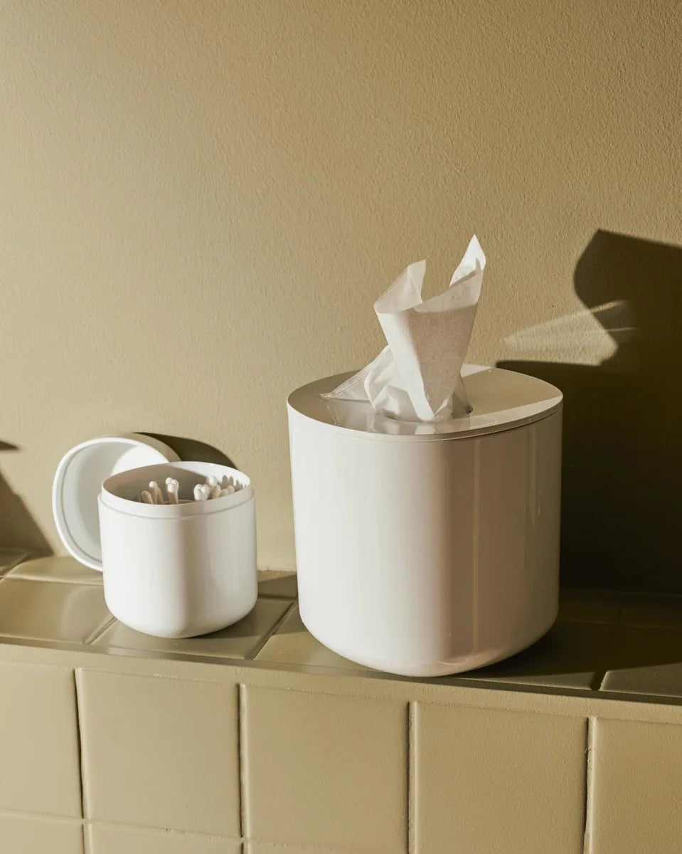 Alessi — Birillo PL15 W | Portafazzoletti in PMMA bianco — dettaglio