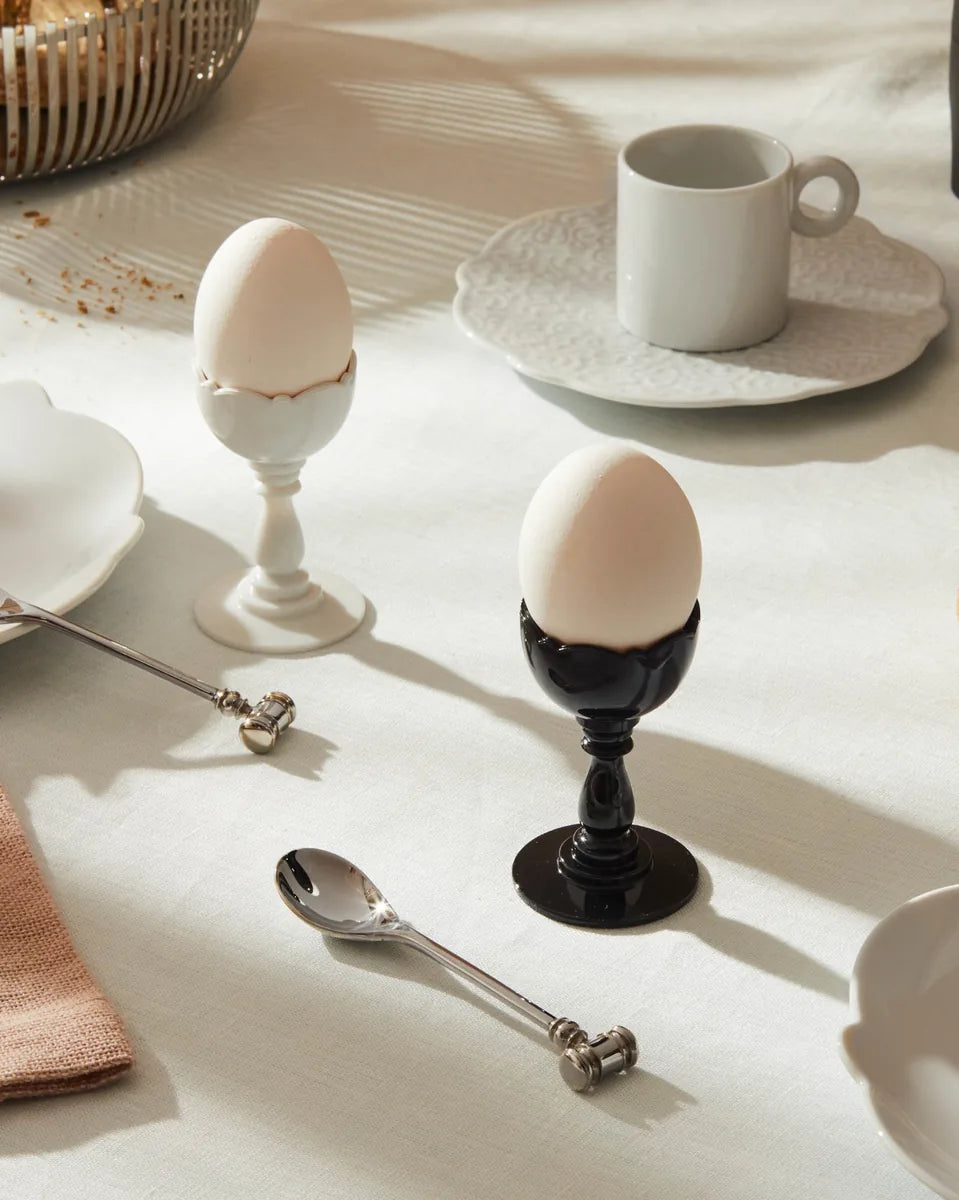Alessi — Dressed MW14SET W | Portauovo con cucchiaino Marcel Wanders — dettaglio