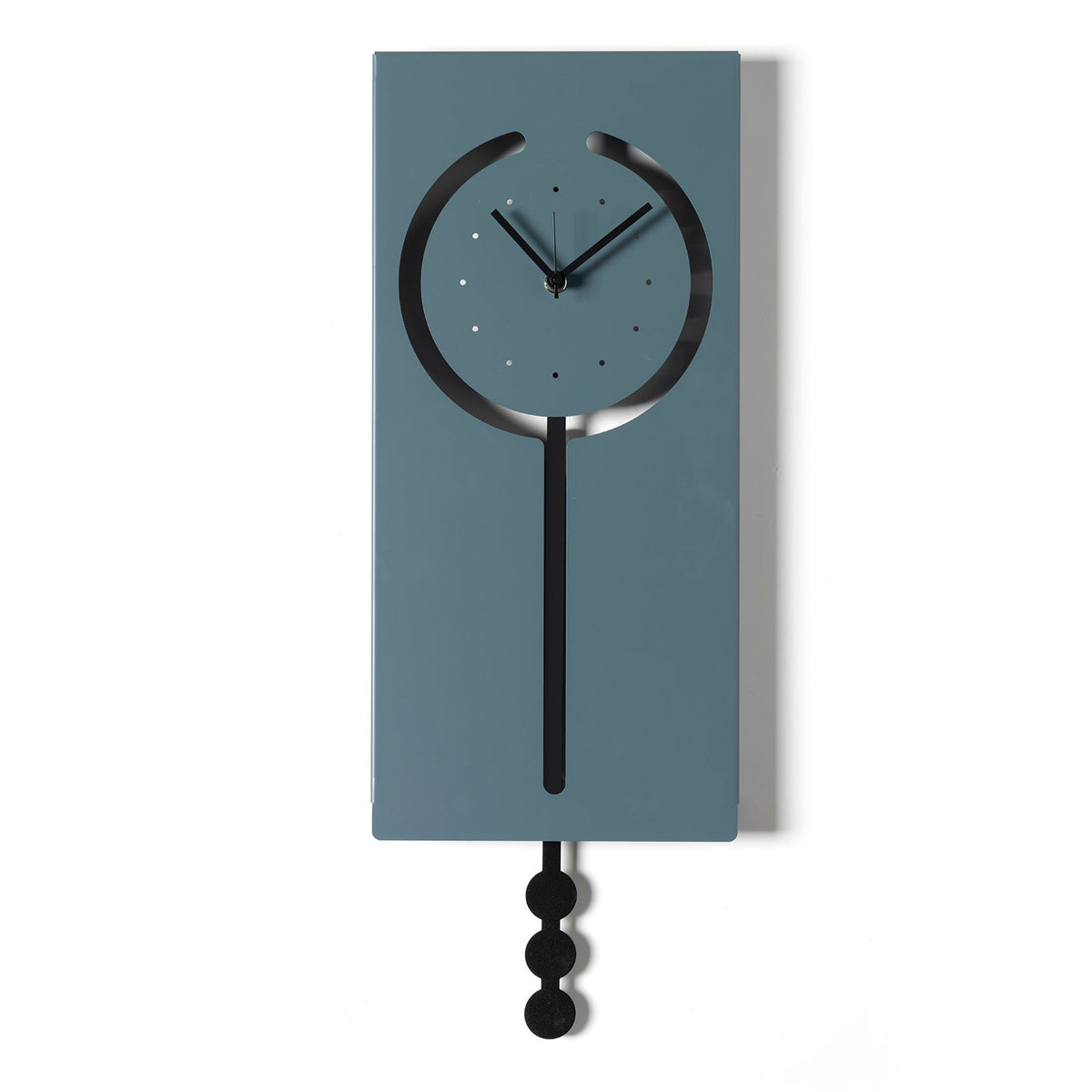 Arti & Mestieri orologio a pendolo Omega colore petrolio e nero in ferro lavorato artigianalmente