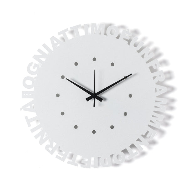 Arti & Mestieri - Wordshow minimalist wall clock — Arti & Mestieri