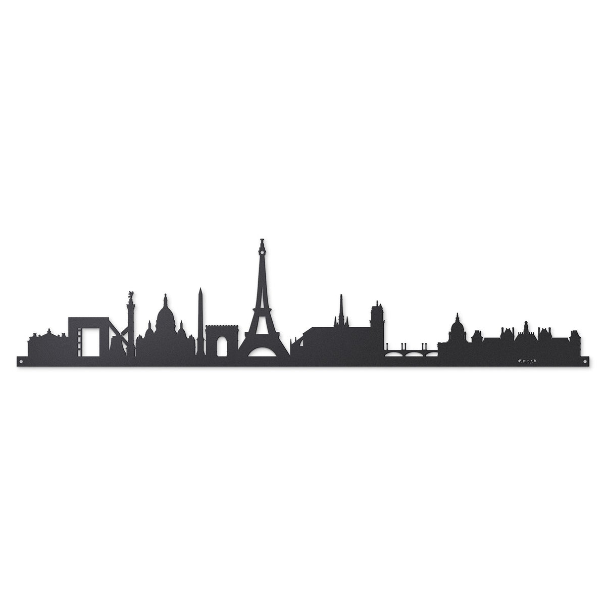 Arti & Mestieri pannello decorativo Paris Skyline 100 nero in ferro 2mm lavorato artigianalmente