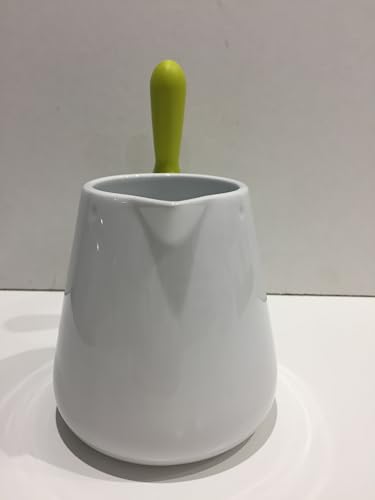 Lattiera Bird Stilmobili ceramica bianca e verde - design italiano