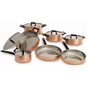 Alexander casseruola trilaminato 28cm rame spazzolato con coperchio e doppi manici
