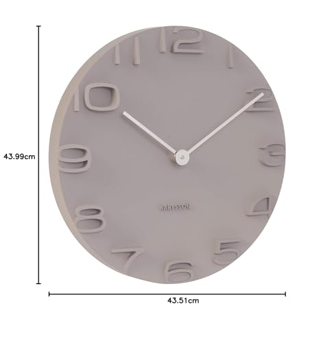 Karlsson The Edge orologio da parete bianco 42cm con numeri e lancette cromate