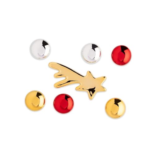 Alessi Albero di Natale Bark in acciaio rosso - Design traforo corteccia naturale