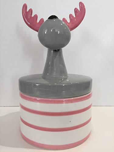 Mascagni Renna 22cm Natale resina rossa - decorazione natalizia