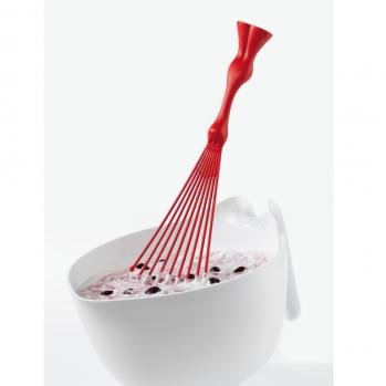 Koziol Frusta con sfere vibranti in plastica, colore arancione - utensile da cucina innovativo