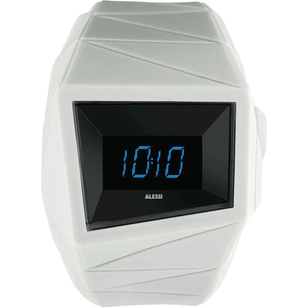 Alessi — Daytimer AL22004 | Orologio da polso in poliuretano bianco — Alessi