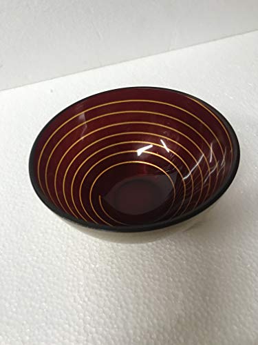 Nachtmann Coppetta cristallo rosso e oro - design tedesco di lusso