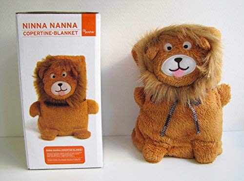 Pusher Copertina Leoncino marrone in microfibra, 60x90 cm - coperta nanna per bambini