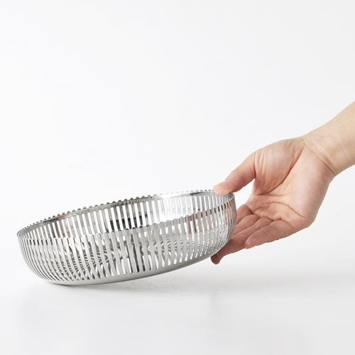 Alessi Cestino Portaoggetti PCH02 acciaio inossidabile 23 cm design Pierre Chapin