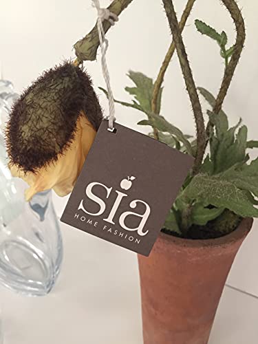 SIA vaso tulipano giallo 60cm decorativo per casa