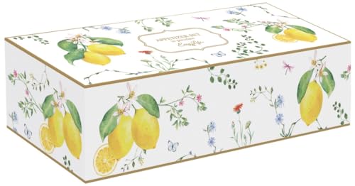 Easy Life set 3 bowl melamina a forma di limone con fiori colori vivaci