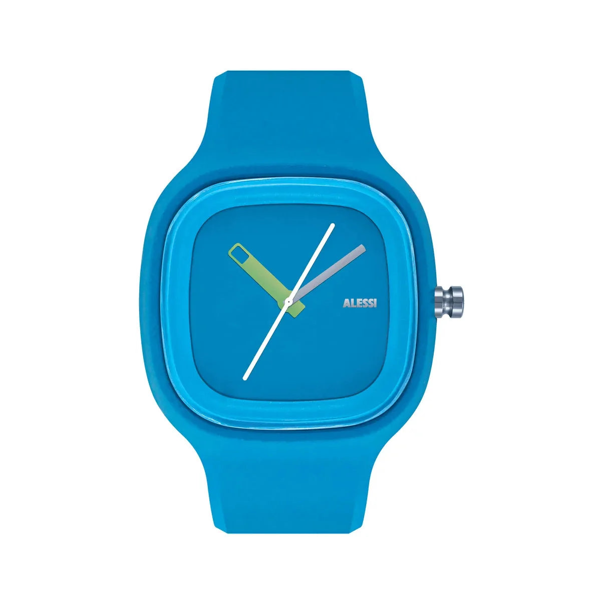 Alessi — Kaj AL10012 | Light blue polyurethane wristwatch