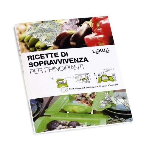 Lékué Set Astuccio Cottura Vapore Silicone con Vassoio e Ricette