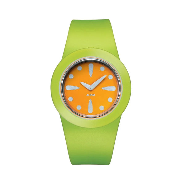 Alessi — Calumet AL1000 | Orologio da polso in poliuretano lime — Alessi