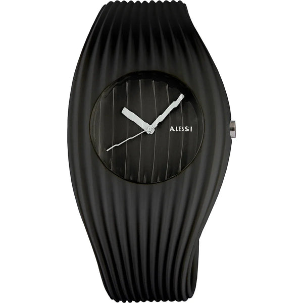 Alessi — Grow Watch AL26000 | Reloj de pulsera de poliuretano negro — Alessi