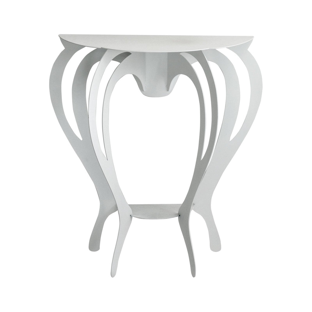 Arti & Mestieri consolle Ballerina bianco ferro battuto artigianale - design classico contemporaneo
