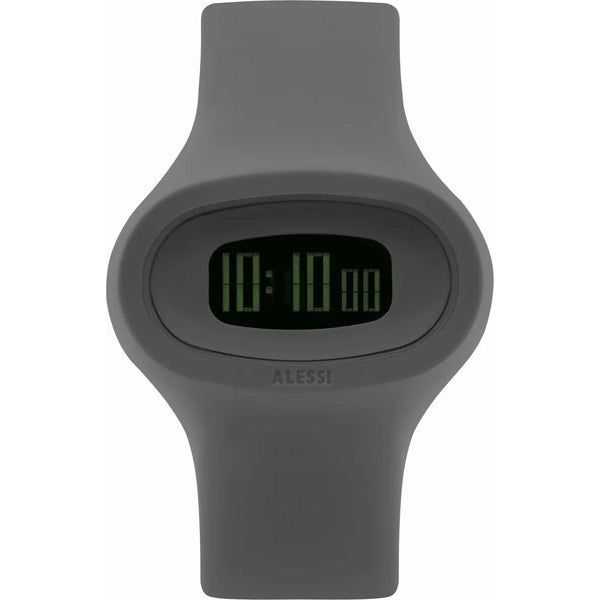 Alessi — Jak AL25005 | Reloj de pulsera de poliuretano gris — Alessi
