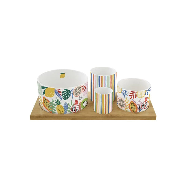 Easy Life - Service à apéritif en porcelaine avec 4 bols — Easy Life