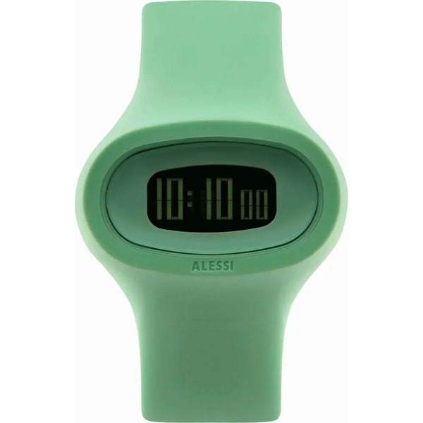 Alessi — Jak AL25001 | Reloj de pulsera de poliuretano verde — Alessi