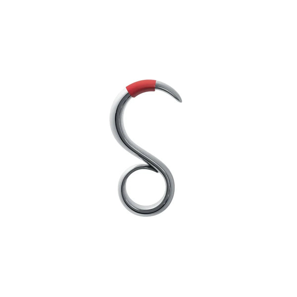 Alessi — StaySafe GCH04 | Berührungsloser Schlüsselanhänger aus verchromtem Zamak RED — Alessi