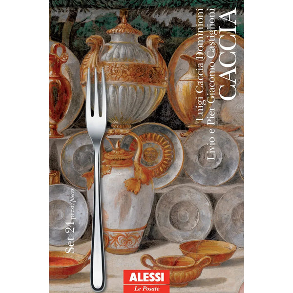 Alessi — Caccia LCD01S24 | Juego de 24 cubiertos de acero 18/10 — Alessi