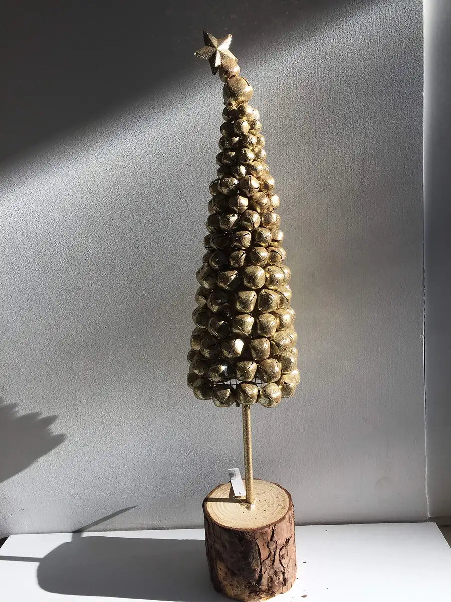 Mascagni Albero Led 42cm in legno natale con luci, decorazione festiva