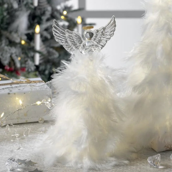 Mascagni — Angelo di Natale | Decorazione Vetro e LED — Mascagni