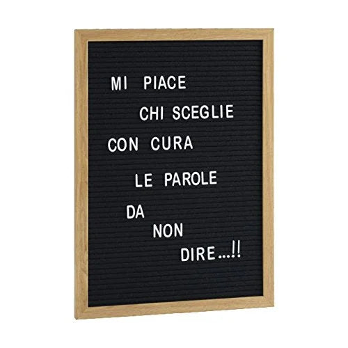 Mascagni Pannello Memo 30x42 in legno con finitura naturale - Organizer da parete