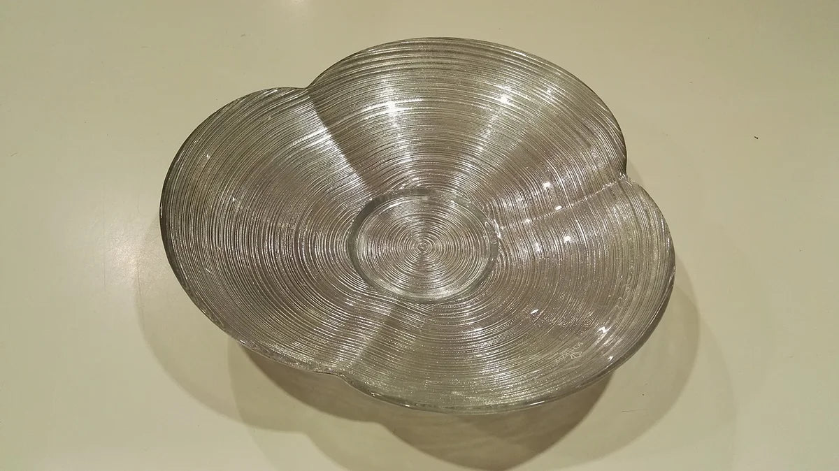 Scherzer coppetta natalizia Petalo in vetro argento 20cm - decorazione natalizia
