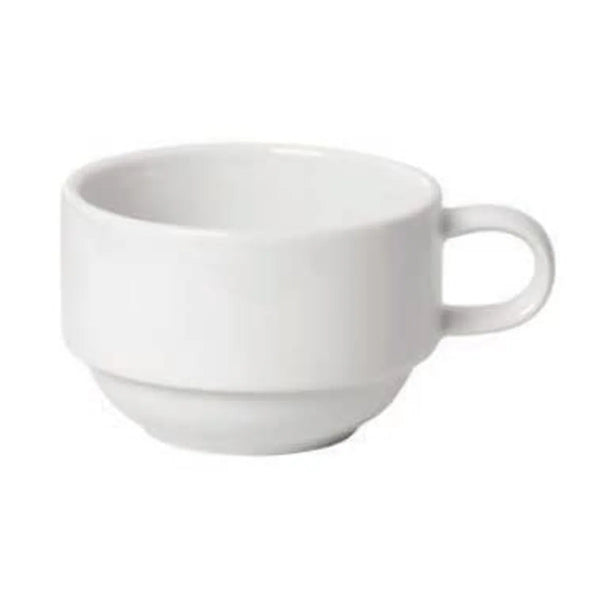 Stilmobili — Frühstückstasse | Stapelbare weiße Tasse — Stilmobili