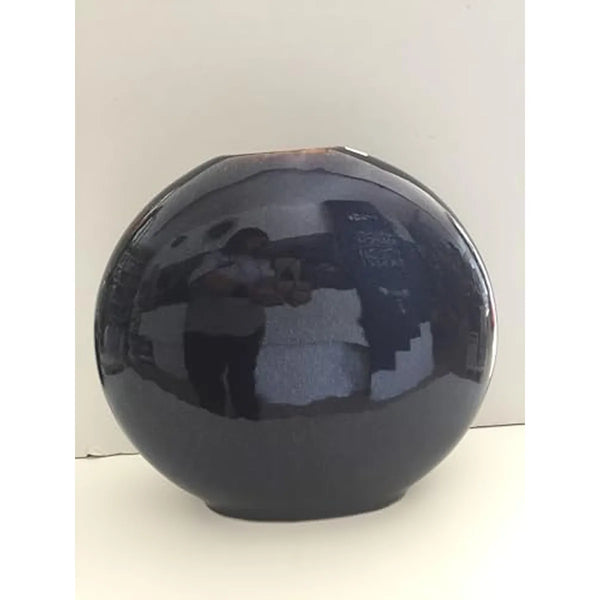 SIA — Vaso Schiacciato | Vaso Decorativo Blu — SIA