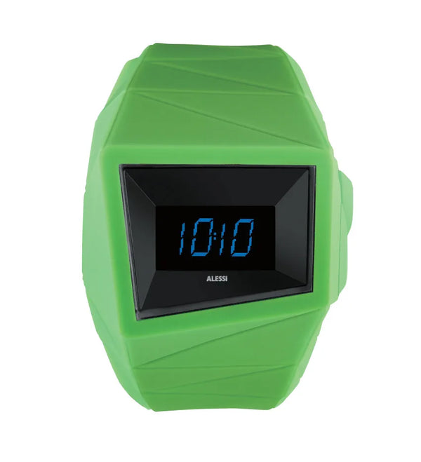Alessi — Daytimer AL22002 | Orologio da polso in poliuretano verde — Alessi