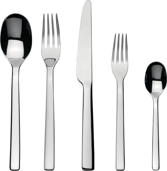 Alessi — Ovale REB09S5 | Servizio posate 5 pz Bouroullec in acciaio — Alessi