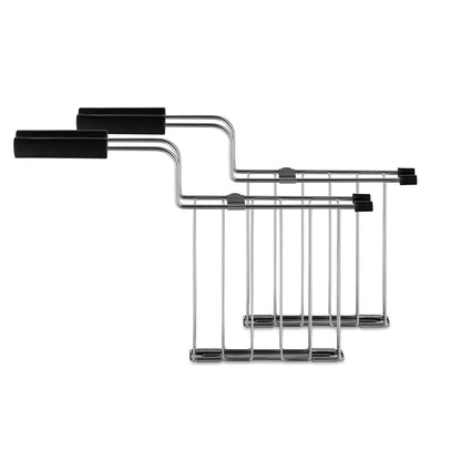 Alessi — Toru NE03RA B | Pinze da tostapane Nendo, nero — design italiano Alessi