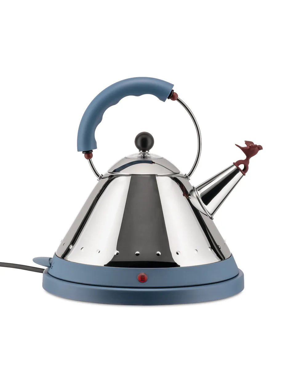 Alessi — MG32 MG32 AZ | Bollitore elettrico Graves acciaio azzurro — design italiano Alessi